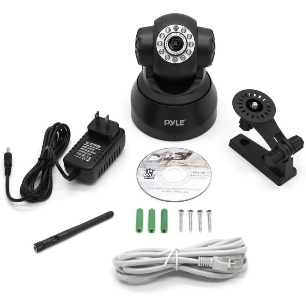 Pyle Wireless Home Security IP Camera WiFi Remote H.264 MJPEG Video Monitor